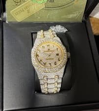 Audemars Piguet Royal Oak Diamond Accent Gold Silver Men's Luxury Wristwatch