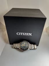 CITIZEN ATTESA ATD53-2804 Blue Dial Eco-Drive Men's Watch Used Working #57