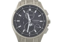 Citizen ATTESA Moon Phase BY1001-66E Titanium Solar Radio Wristwatch Eco-Drive