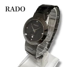 RADO Jubile Men's Watch 120.0281.3 Quartz Black Silver Dial no Accessories USED
