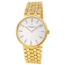 Vacheron Constantin Vintage 18k Yellow Gold Manual White Men's Watch 39015