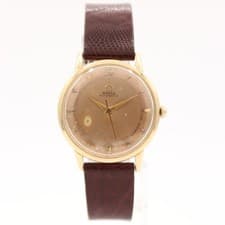 Vintage 32mm 1949 Omega G6213 Classic Bumper Automatic Wristwatch Swiss 14k GF