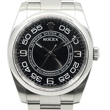 ROLEX Oyster Perpetual 36 116000 Black Automatic Men's Used Watch #31331