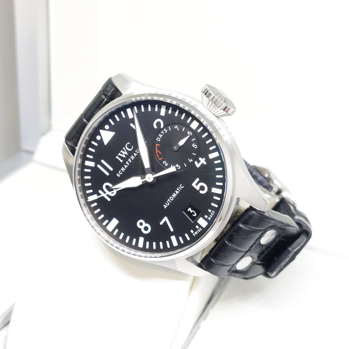IWC 46mm Black Dial 7 Days Big Pilot REF: 500401 (Box & Cert-2012)
