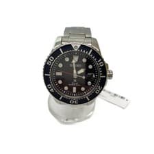 SEIKO Solar watch analog stainless steel BLK SLV V157-0BT0