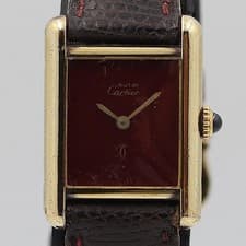 Cartier Tank Must Timepiece 2975713 SV925 Hand Wound Womens Wristwatch