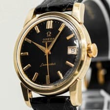 Vintage 1964 *NEAR MINT* OMEGA Seamaster Cal.562 Automatic Gold × Black 34mm Men