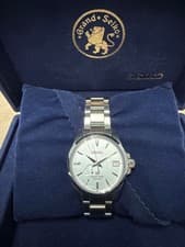 Grand Seiko SBGA015 Spring Drive Silver Dial Steel Watch Used