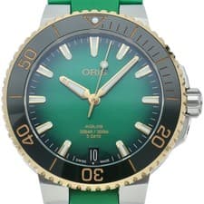 ORIS Aquis Date Caliber 400 Watch 41.5mm Green 01 400 7769 6357-07 4 22 77FC...