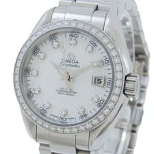 OMEGA Seamaster Aqua Terra 150m 231.15.30.20.55.001 White Dial Diamond Bezel SS