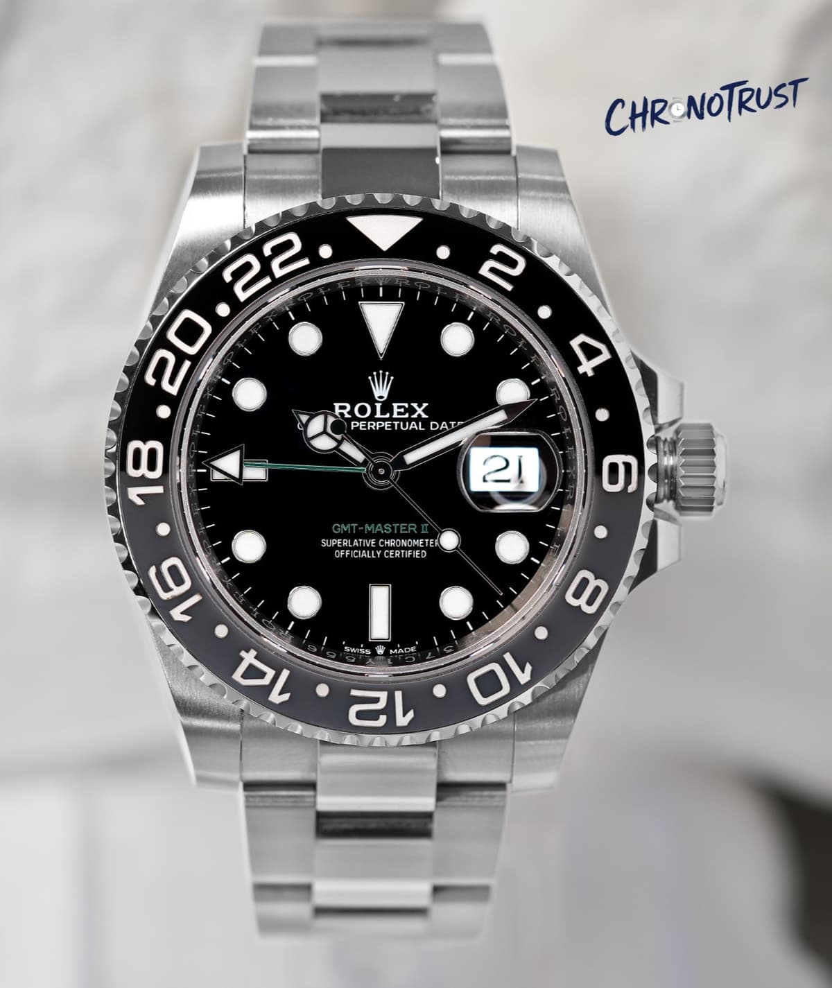 Rolex GMT-Master | 40mm | Complete Set | 126710GRNR -- "Bruce Wayne"