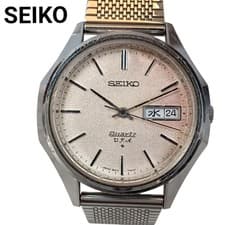 Seiko VFA 3823-7040 Quartz Day Date Vintage Men's Watch Working Rare