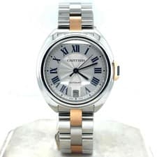 Cartier Cle 36mm Automatic 18k Rose Gold & Stainless Steel Unisex Watch W2CL0003