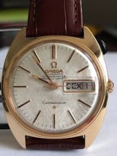 OMEGA CONSTELLATION SOLID ROSE GOLD 18K AUTOMATIC REF 168.009 MENS WATCH 35 mm