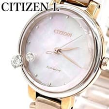 CITIZEN L Eco Drive B036 Pink Shell Women's Watch Solar Powered