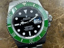 Rolex Submariner with Date Green Ceramic Bezel and Black dial Box Papers 2024