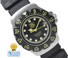 [NEAR MINT] TAG HEUER Formula1 Professional 200M 376.513 Black Quartz Watch