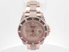 18k Rose Gold Rolex Gmt-master Saru 40 Mm Aa0426lrzxzxsa