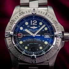 Breitling Superocean Steelfish 44mm Chronometer Black Dial A17390 Mens Diver