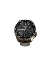 SEIKO Box Included With Links 5 Sports Watch Analog Stainless BLK SLV SBSA289