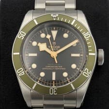 Tudor Black Bay Harrods Green Dial 79230G Year 2019 Full Set Extra Strap