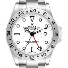 Rolex Explorer II Steel Polar White Dial Mens Watch 16570