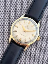OMEGA Seamaster Automatic 591 Watch Men's 20 Jewels Beige Dial 14704-3SC