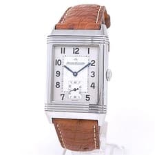 Jaeger-LeCoultre Reverso Classic Duoface Stainless Steel Silver Watch Q3848422