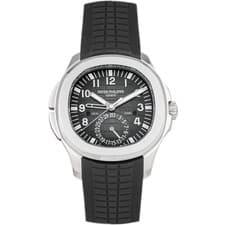 Patek Philippe Aquanaut Travel Time Steel Black Dial 40.8mm 5164A-001 Full Set