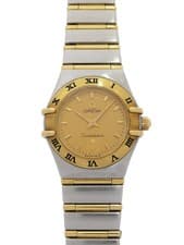 OMEGA Constellation Mini Full Bar Quartz Watch 1262.10 22mm Champagne Dial