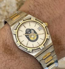 Mido Ocean Star Vintage Saudi Royal Air Force Gift Watch 1980s Swiss Quartz 35mm