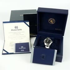 Excellent Grand Seiko SGBR257 Heritage Black Dial Auto 39mm SS Box Papers OH