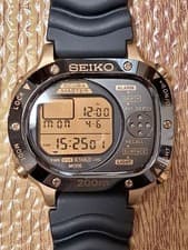 SEIKO SCUBA MASTER M725-5A00 Dive Computer Watch Quartz Used Working