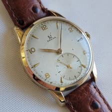 Omega Ref 2497-2 80 Micron Gold Capped Mens 35mm 1940s Vintage Manual Wind RA702