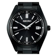 SEIKO Selection SBTM325 Black Solar Radio Stainless Men's Watch in Box New