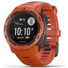 Garmin Instinct GPS Outdoor Watch Red 45mm Unused New Smartwatch From Japan