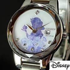 CITIZEN Disney Snow White Eco-Drive Women's Watch Silver 30mm Box Tag