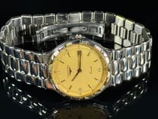 Rare Vintage  Longines Conquest Quartz Mens Slim Swiss Made watch 