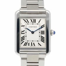 CARTIER Tank Solo SM Watch CARTIER Stainless Steel 3170 Quartz Repolished Ladies