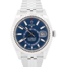 2025 PAPERS Rolex Sky-Dweller BLUE 42mm Steel 18K Gold JUBILEE Watch 336934 BOX