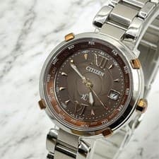 CITIZEN xC H240-T020119 Solar Brown Watch Tested Stylish Women's Timepiece