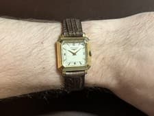 VINTAGE 14k Solid Yellow Gold Longines Unisex Wrist Watch Hand-winding Swiss
