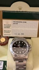 2011 Rolex Explorer II 16570 Watch N.O.S Unworn Black Dial W Card and Tags