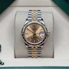 Rolex Datejust 31 NEW 2025 Champagne Index Two Tone Scattered Diamond Jubilee