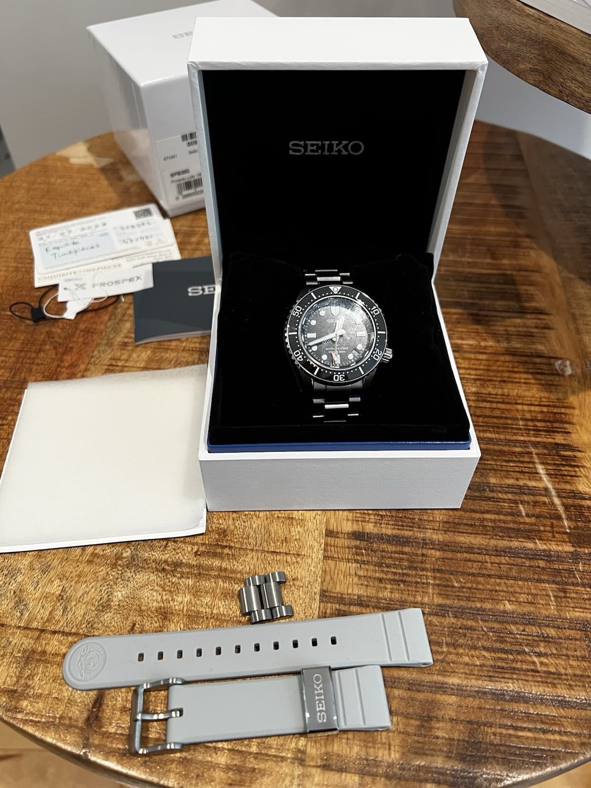 Seiko Prospex 1968 Heritage Diver's GMT 42mm Black Dial Watch SPB383