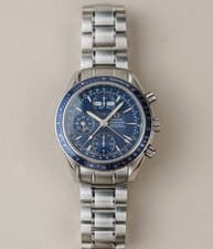 Omega Speedmaster Day-Date Reduced Blue 3222.80 Men's Steel Automatic Watch