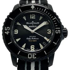 Used BLANCPAINswatch Fifty Fathoms Ocean of Storm SO35B400 Black Automatic