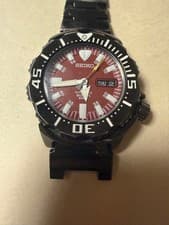 Seiko Red Monster 7S26-03G0 Automatic Diver Watch Discontinued Japan Model