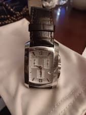 Baume & Mercier Geneve Chronograph Swiss Made Men's Dress Watch Brown Leather