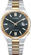 Citizen Tsuyosa  Automatic 2 Tone Gold Sapphire Glass Black Dial NJ0154-08H